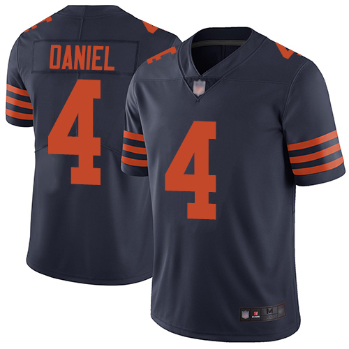 Chicago Bears Limited Navy Blue Men Chase Daniel Jersey NFL Football #4 Rush Vapor Untouchable
